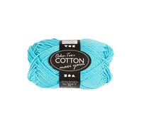 Creativ Company - Cotton yarn Size 8/8 L: 80-85 M Turquoise - 50gr.
