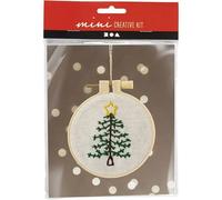 Creativ Company Creativ Company DIY Sets Sticken & Nadelstanzen Mini Kreativ Set Sticken, Weihnachtsbaum, Kreativ Box