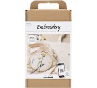 Creativ Company Creativ Company DIY Sets Sticken & Nadelstanzen Starter Kreativ Set Sticken, Blumen, Kreativ Box