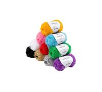 creativ company Schwammgarn, 10 Farben, je 50 g, Wolle