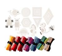 creativ company Stickfiguren- und Stickgarn-Set, Bastelset & Stickgarn