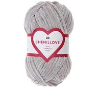 Rico Design Entdecken Sie den Komfort und die Weichheit des kreativen Chenillove-Strickgarns, 100 g