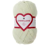 Creative Chenillove Rico Design Strickgarn, 100 g, cremefarben