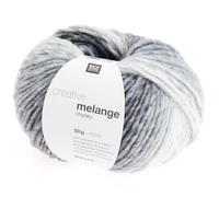 Creative Melange Chunky Häkel- und Strickgarn, 53% Schurwolle, 47% Polyacryl, 50 g (Grau)