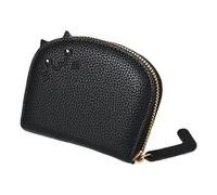Credit Card Holder Wallet - Small Zippered Coin Purse, Cartoon Cat Design | Wear-Resistant, Storable Compact Change Pouch, Secure Card Storage Organizer for Daily Use and Travel 3.94x0.98x3.54 Inches