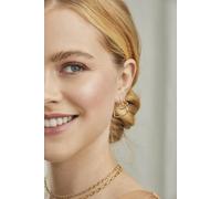 cai Creolen 925 Silber vergoldet Herz 925/- Sterling Silber 2,5cm Glänzend