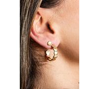 Paar Ohrstecker CAÏ "925 Sterling Silber gelb vergoldet Muschel" Ohrringe Gr. ONE-SIZE, Silber 925 (Sterlingsilber), gelb Damen Ohrstecker (94476905-0)