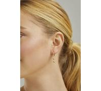 Creolen 925 Silber vergoldet Anhänger Zirkonia Rainbow 41185027817566