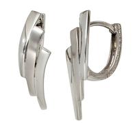 Creolen 925 Sterling Silber mattiert Ohrringe Silberohrringe Silbercreolen