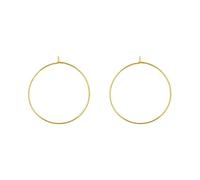 Creolen aus 925 Sterling Silber mit feinem Draht, sehr leicht, hypoallergen für Frauen und Teenager, minimalistische runde Creolen (1,5-3,5 cm) in Geschenkbeutel, 2.5 cm, Sterling Silber, Kein