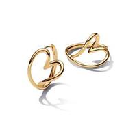 Creolen für Damen mit Herzen, IP Gold, Essence