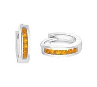 Prinzessin Lillifee Creolen 925 Sterling Silber mit Zirkonia synth. 1,2 cm Orange Damen