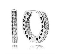Creolen Herzen Sterlingsilber Zirkonia