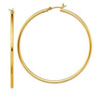 Creolen-Ohrringe aus 925er Sterlingsilber, goldfarben, poliert, für Damen, verschiedene Stile, One Size, Metall Silber Goldfarben Metall Silberfarben, Kein Edelstein