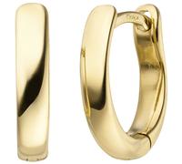 Creolen oval 750 Gold Gelbgold Ohrringe Goldcreolen Goldohrringe