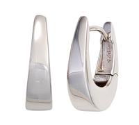 Creolen oval 925 Sterling Silber Ohrringe Silberohrringe Silbercreolen