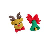 Creolen Perlen Ohrringe Silber 925 Ein Paar süße Weihnachtsohrringe, Cartoon-Weihnachtsstecker, Weihnachtspinguin, Weihnachtsbaum, Feiertagsohrringe für Frauen Wasserhahn Ohrringe