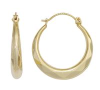 Creolen rund 585 Gold Gelbgold Ohrringe Goldohrringe Goldcreolen