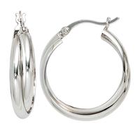 Creolen rund 925 Sterling Silber Ohrringe Silberohrringe Silbercreolen