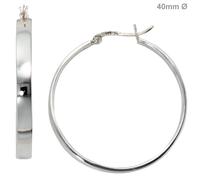 Creolen rund 925 Sterling Silber Ohrringe Silberohrringe Silbercreolen