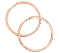 Creolen rund 925 Sterling Silber rotgold vergoldet Ohrringe