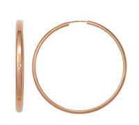 Creolen rund 925 Sterling Silber rotgold vergoldet Ohrringe