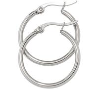 Creolen rund Edelstahl Ohrringe Edelstahlohrringe Edelstahlcreolen