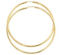 Creolen rund groß 333 Gold Gelbgold Ohrringe Durchmesser 60 mm