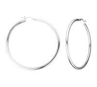 Creolen rund groß 925 Sterling Silber Ohrringe Durchmesser 55 mm