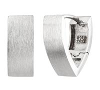 Creolen spitz 925 Sterling Silber matt Ohrringe Silbercreolen Silberohrringe