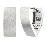 Creolen spitz 925 Sterling Silber matt Ohrringe Silbercreolen Silberohrringe