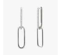 Creolen - Sterlingsilber poliert - Zirkonia