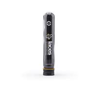 crep protect - Vorbehandelte flüssigkeits- und schmutzabweisende 135 cm Sneaker Care Schnürsenkel mit Schwarze Spitze - Schwarz RUND