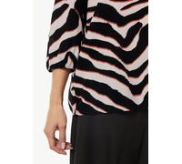 Crêpe-Bluse mit kurzen Ballonärmeln pink 42