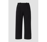 Crêpe-Hose im Relaxed Fit mit Wide Leg 52 schwarz 2174085.9999.52