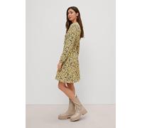 Crêpe-Kleid aus Viskose gelb 42