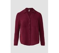 Crêpebluse mit Turn-up-Ärmel 46 rot 2174075.3900.46