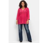 Crêpebluse pink 52