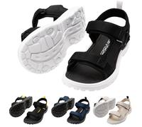 Cressi Pete Sandal Black/White 41 - Unisex Sandale ideal für Sommertage am Strand, entwickelt für Komfort und Zweckmäßigkeit in Wasserumgebungen, Schwarz/Weiß, 41