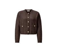 Rich & Royal Bouclé-Strickjacke mit Woll-Anteil Damen schoko, S