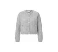 Crew-Neck Cardigan Bouclé Grau L