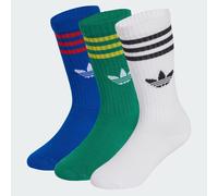 Crew Socken, 3 Paar Collegiate Royal / Bold Green / White 19-21