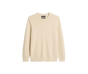 Crewneck, cotton slub, piqué structure LIGHT OAT XXL LIGHT OAT
