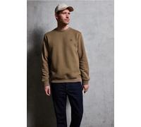 Sweatshirt STREET ONE MEN, Herren, Gr. XL (44), barista braun, Sweatware, 65% Polyester, 35% Baumwolle, unifarben, normal, Rundhals, Rippbündchen, Sweatshirts Sweatshirt, Rundhalsausschnitt (54991465-