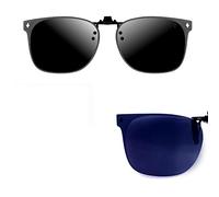 CREYESTAL Polarisiert Sonnenbrillen Aufsatz Brille, Sonnenbrille Clip, Anhebbar und Ultraleicht, Herren, Damen 100% UV400