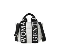 CRGANGZY Kleine Puffer-Tasche for Damen, gepolsterte Umhängetasche, verstellbarer Riemen, Schultertasche, bauschige Geldbörse for Arbeit, Reisen, Einkaufen (weiß)