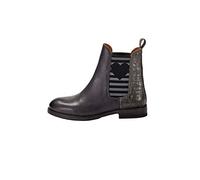 CRICKIT® Chelsea Boot Damen Amy | Klassischer Chelsea Boot mit Streifen und Herz für Damen aus 100% Leder | Herz mit Streifen