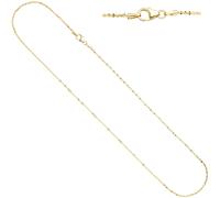Criss-Cross Kette 333 Gelbgold 1,3 mm 40 cm Gold Halskette Goldkette Karabiner