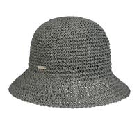 Crochet Cloche Strohhut by Seeberger grün One Size