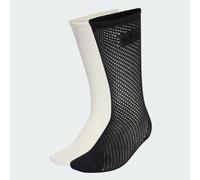 CROCHET CREW SOCKEN 2-ER PACK Off White / Black 40-42